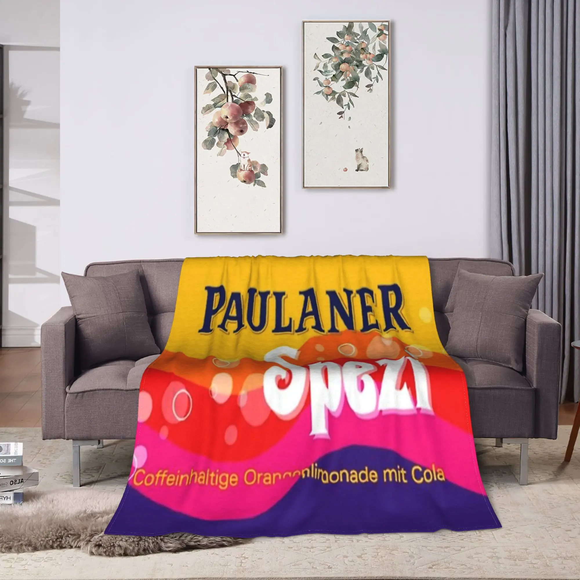 Paulaner Spezi Blanket Quality Warm Soft  Bedding Throws Winter Students Outdoor Print Bedspread