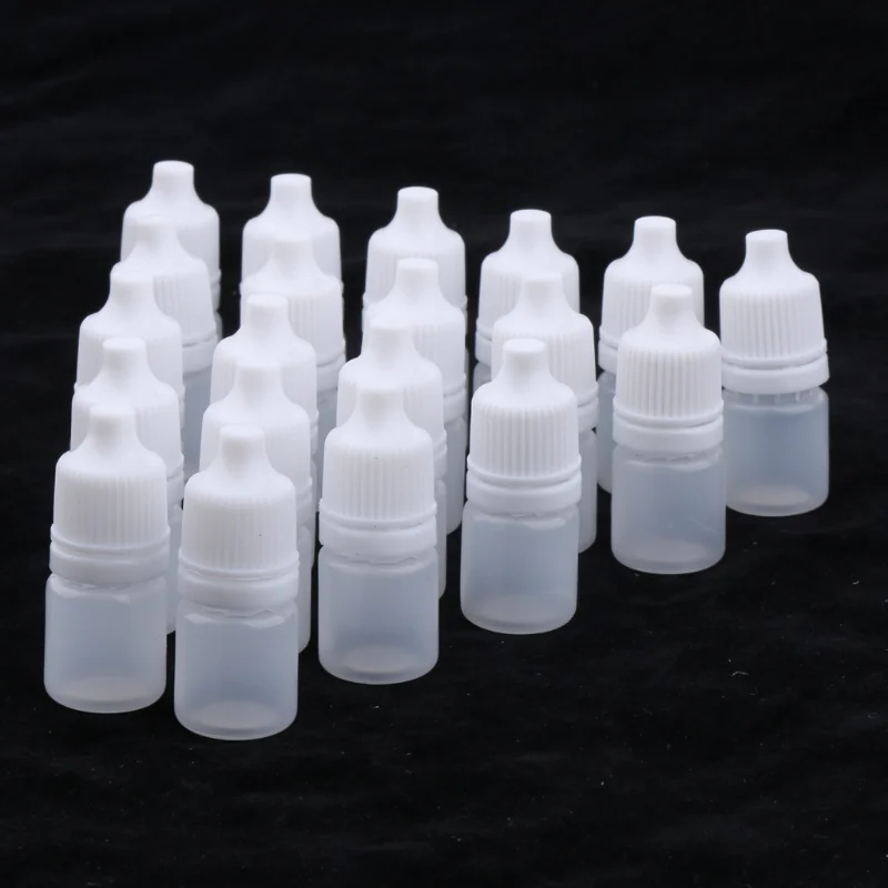 

50pcs 3ml Plastic Bottle with Lid, Sealed Dropping Bottle, Eye Drops Bottle, Liquid Bottle