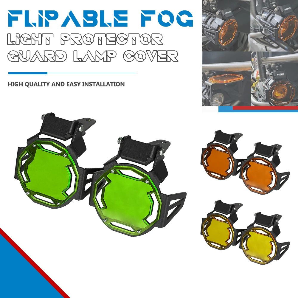 

Flipable Fog Light Protector Guard Lamp Cover For BMW R1250RS G310R S1000XR S1000RR C650 R1250GS Adventure F850GS R1200GS F750GS