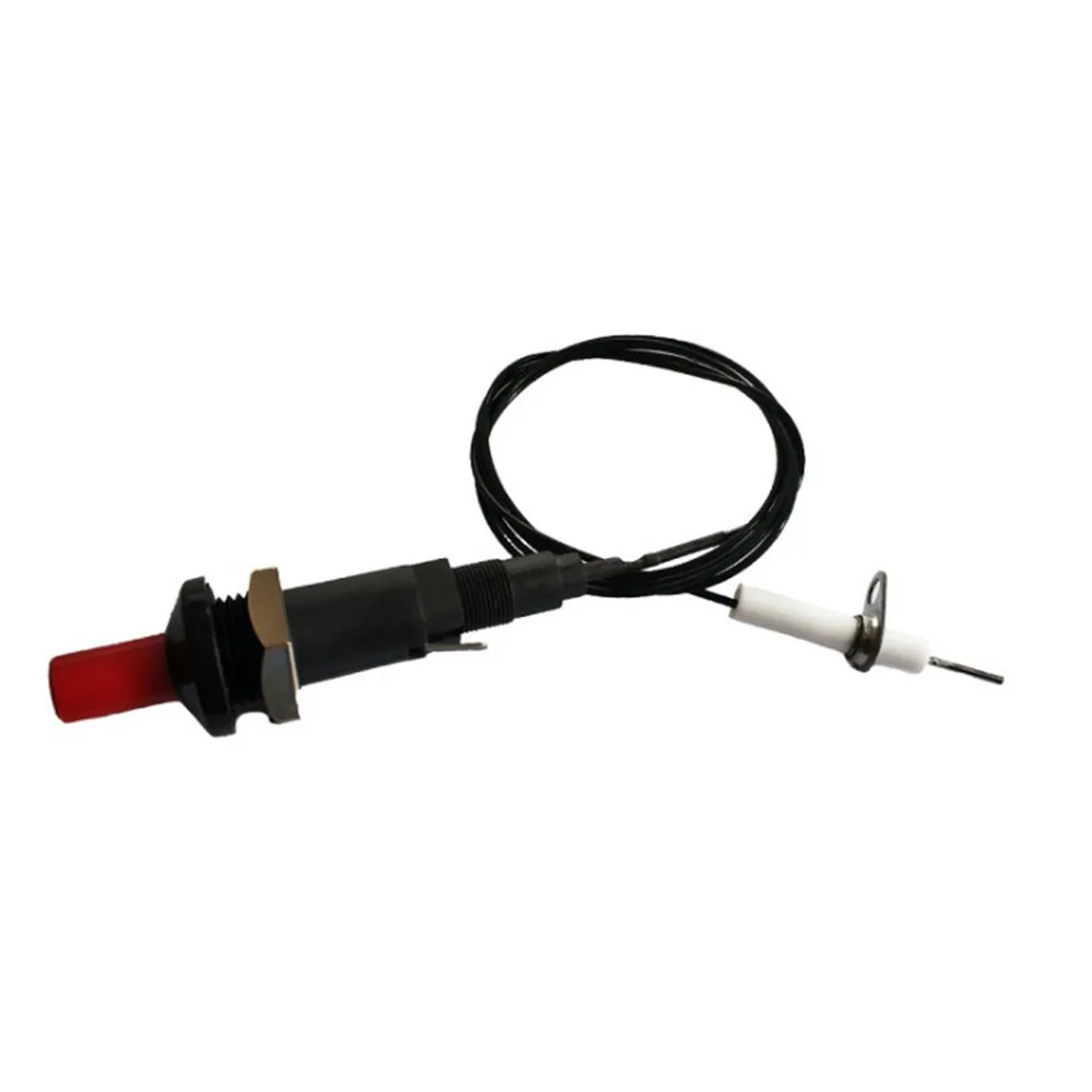 Fit For Gas Fireplace Piezo Spark Ignition with Cable Push Button Igniter Type of 1 Out 2 Electrode 200 Degree Resistance Wire