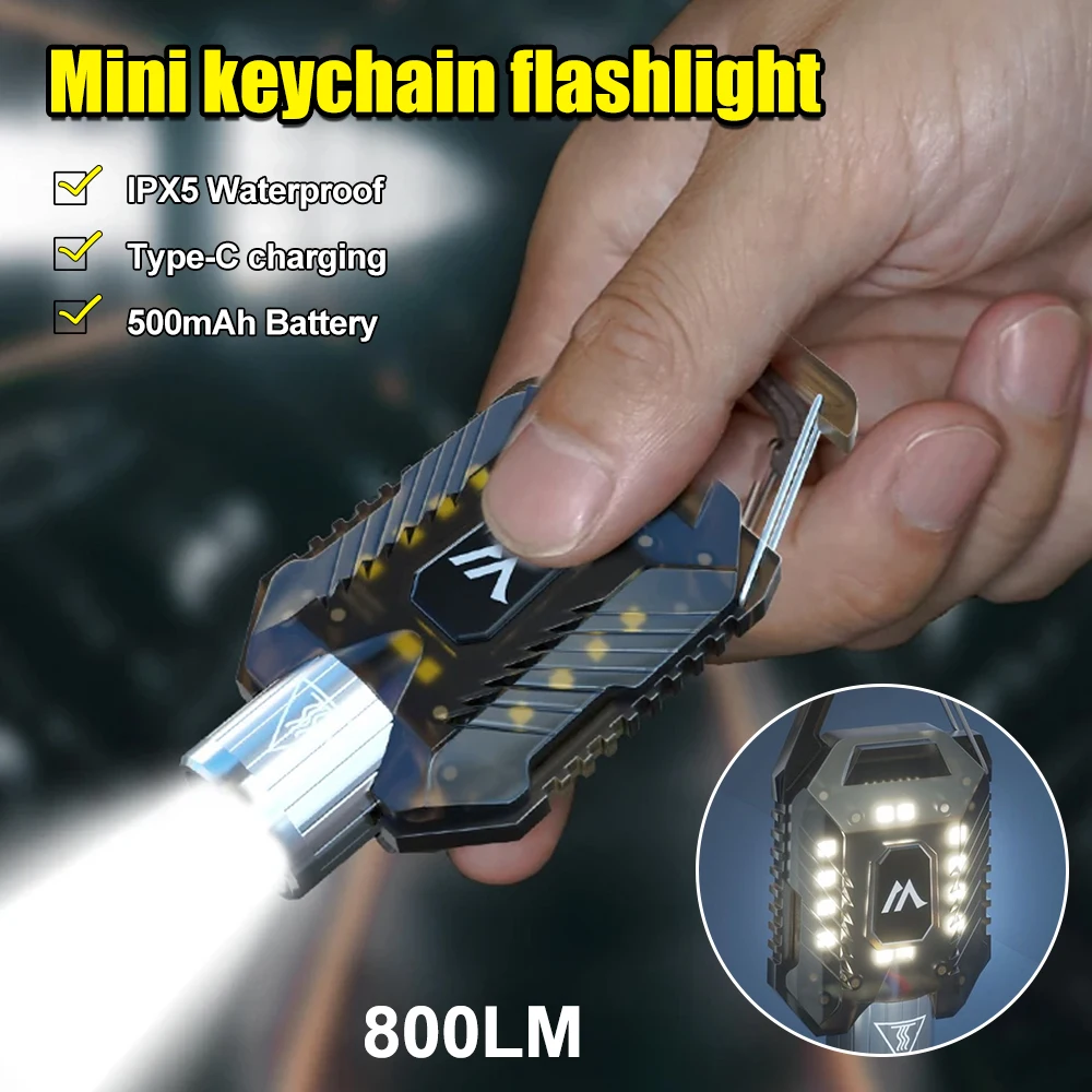 G3 keychain light flashlight strong light rechargeable super bright outdoor far shooting small portable mini super strong LED