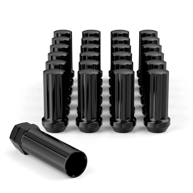 

24PCS Black M14x1.5 Lug Nuts Bulge Acorn Closed End for Trucks SUVs Car