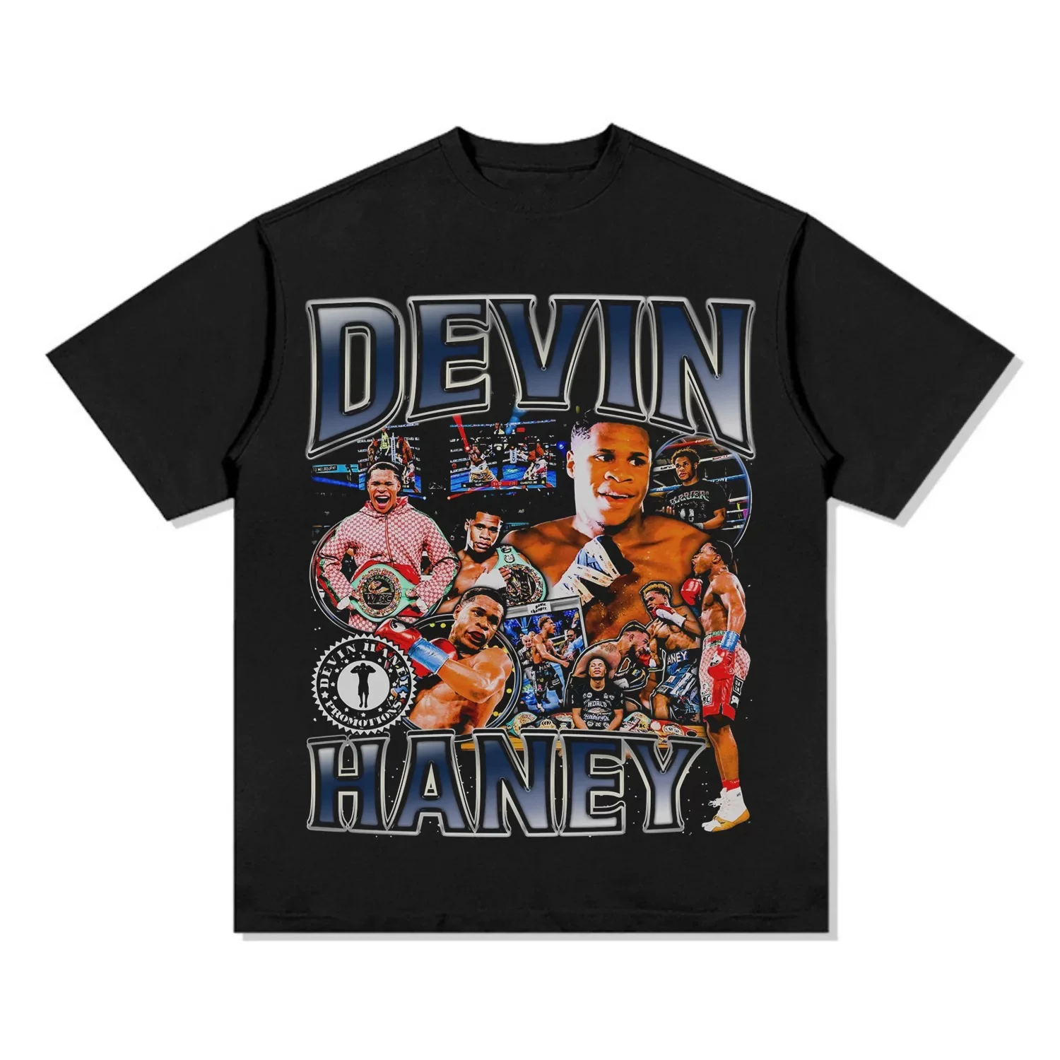 

Футболка Devin Haney Undisputed Champion, большая боксерская хлопковая футболка Champion Vibe для мужчин и женщин, городская уличная одежда, товары для фанатов