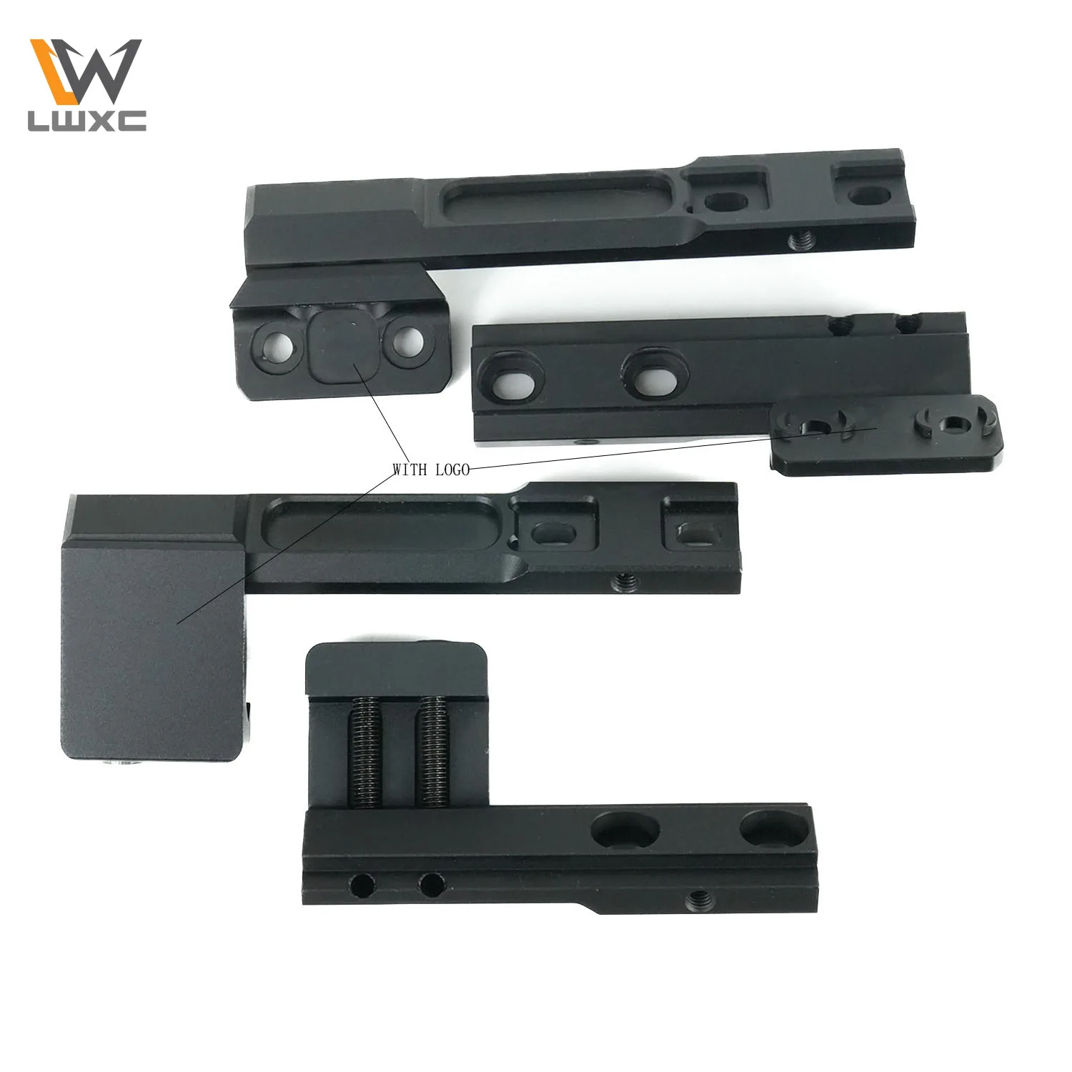 

Тактический M300 M600 Scout Light Extension Mount Base 45 ° База для смещенной установки подходит для охотничьих принадлежностей на рейке MLOK/21 мм