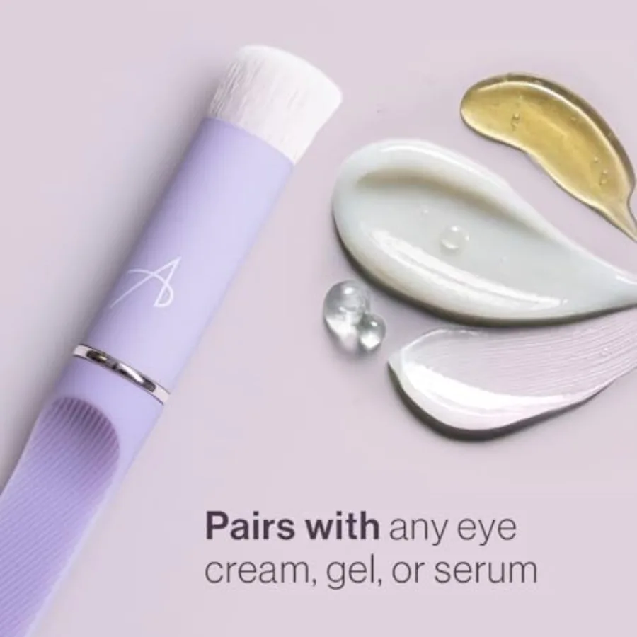 Augenbehandlungspinsel Hochleistungs-Hautpflegewerkzeug für sanfte Anwendung von Augencremes, Seren und Gele, weiche vegane Fasern für Ta