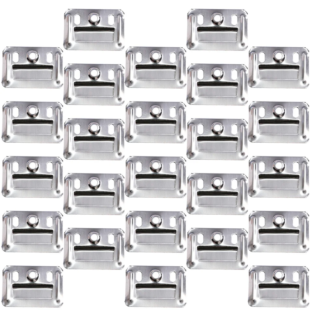 100 قطعة لوحة جدار فولاذي مقاوم للصدأ مشبك مشبك شديد التحمل لألواح الحائط المصنوعة من ألياف الخيزران وموصلات تثبيت الأثاث