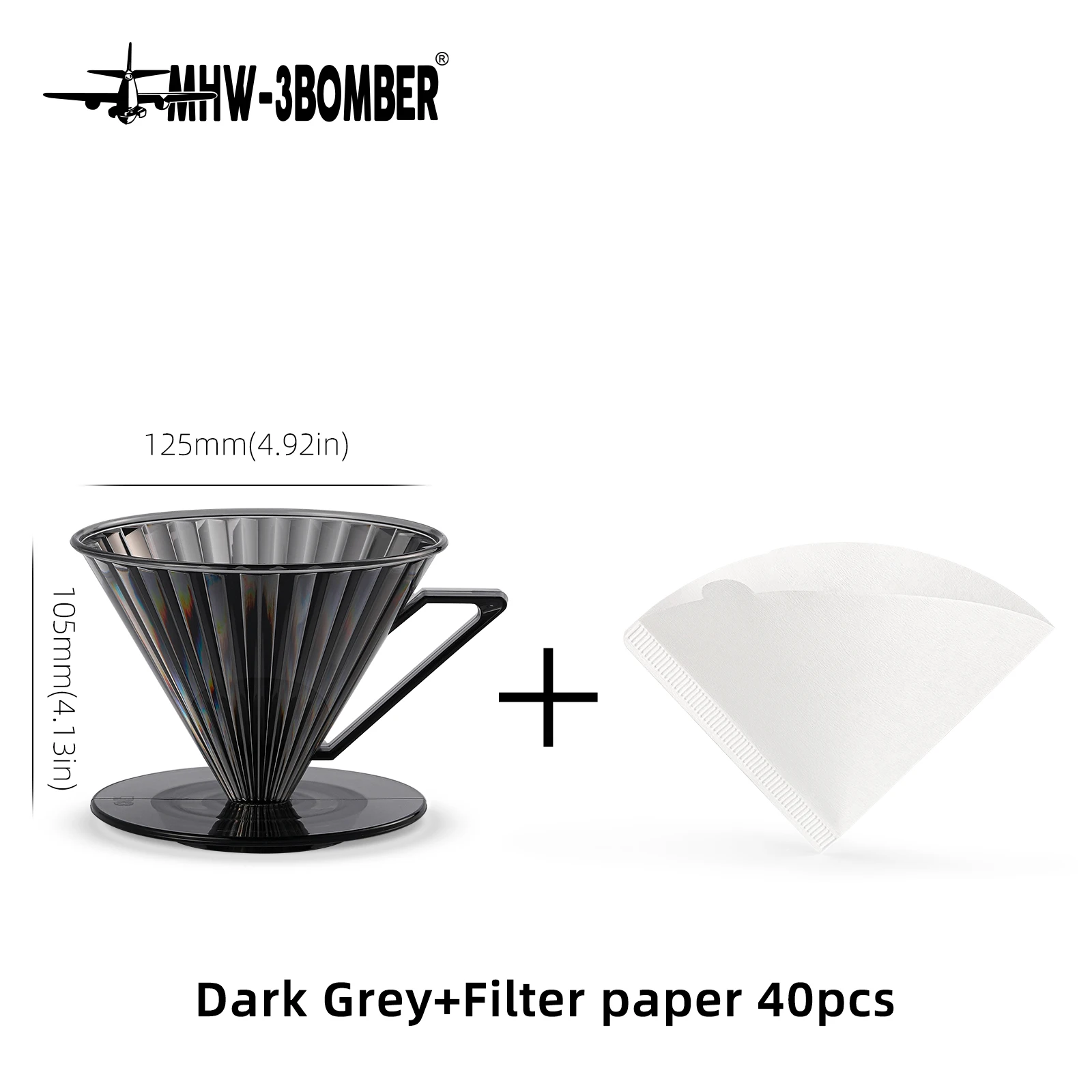 MHW-3BOMBER Elf Dripper PC Coffee Filter 1-4 Cup Professional Home Barista Espresso Filters Chic Cafe Bar Accessories