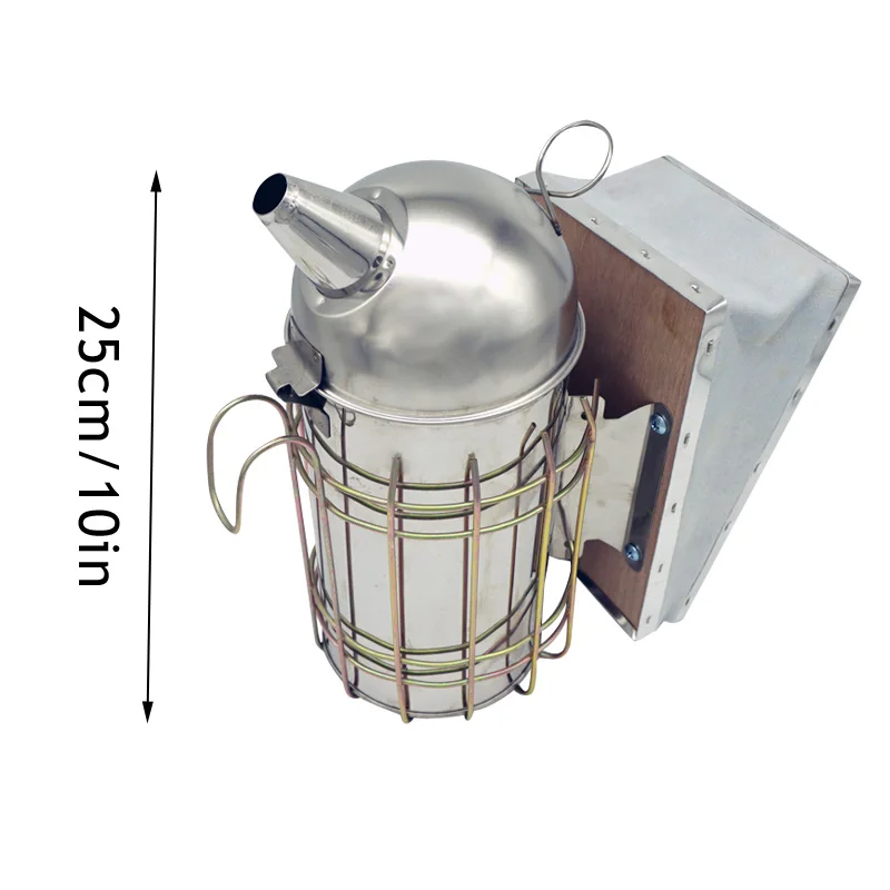 1pc, Stainless Steel Beekeeping Smoker - Beekeeper Supplies - Bee Farm Apiculture Tools,  Apiary Beehive Smoker