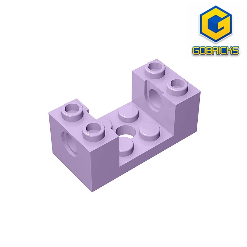 

Gobrick GDS-1174 технический, Кирпич 2x4x1 1/3 с отверстиями и вырезами 2x2, совместим с lego 18975 26447, подарки своими руками