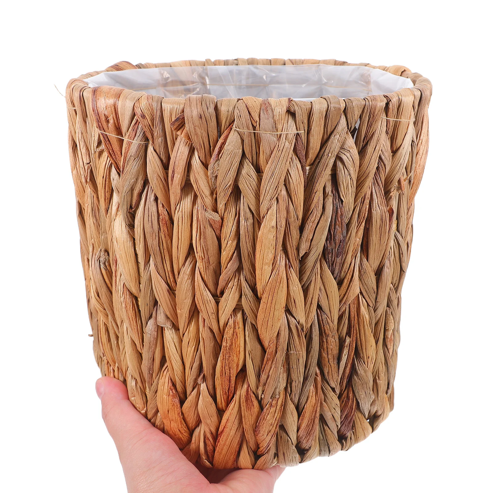 

Woven Rattan Straw Storage Basket Seagrass Planter Baskets for Indoor Plants Decorative Hyacinth Breathing Structure Lightweight
