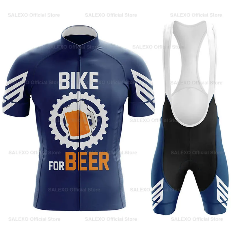 Conjunto de Ropa de Ciclismo para Hombre, Maillot de manga corta para bicicleta de carretera, uniforme de equipo de montaña, verano, 2022