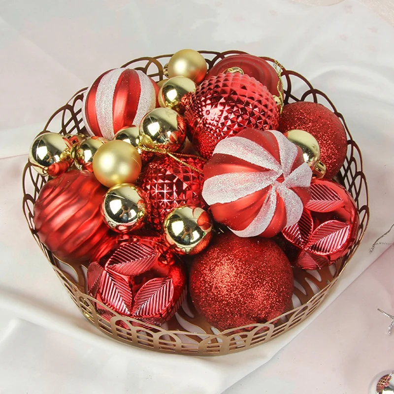 Bolas de Navidad de colores surtidos, adornos para árboles de Navidad, decoraciones colgantes para árboles, regalo de Año Nuevo