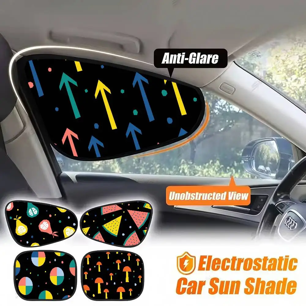 

Простой мультяшный принт, милый мультяшный солнцезащитный козырек на боковое окно автомобиля — солнцезащитная пленка, защита от ультрафиолета, классическая занавеска для солнцезащитного козырька