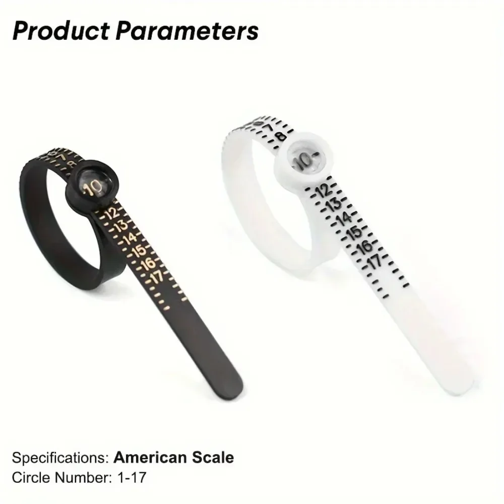 

Sizer With Glass USA Rings Size Soft Plastic Finger Size Gauge Measuring Tool Sizing Tools Jewelry
