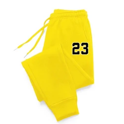 23 Letters Printing  Women'S Long Pants Warm Sweatpants Pocket drawstring Pant Street Soft  Sportpants Basics Casual Trousers