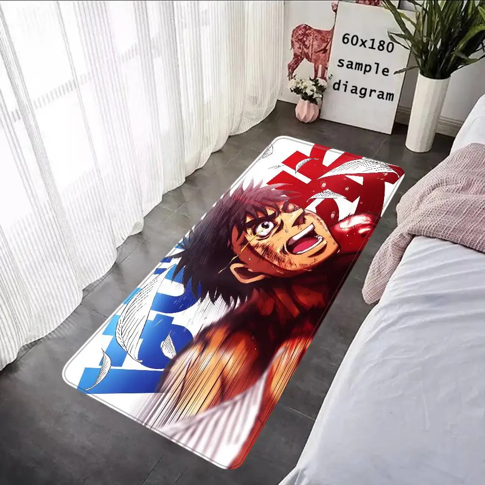 Hajime No Ippo Anime Hallway Carpet Washable Non-Slip Living Room Sofa Chairs Area Mat Kitchen Doormat Area Rug