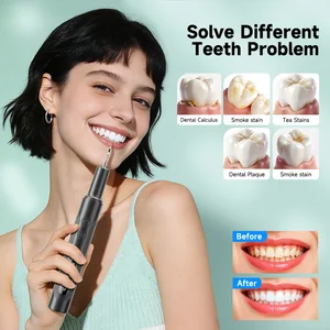 CURVY MOON T8 Portable Ultrasonic Electric Toothbrush Professional Plaque Calculus Removal Teeth Cleaning for Dental Care Clean