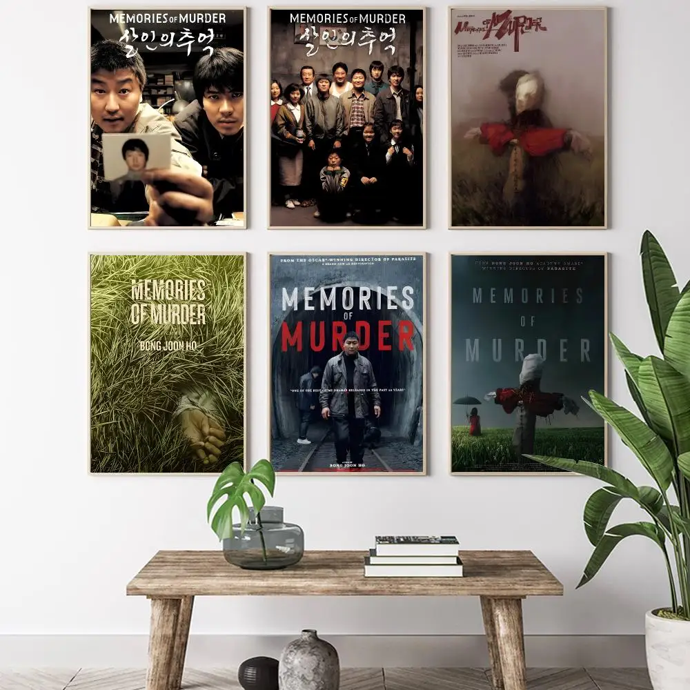 M-Memories Of M-Murder Painting Calligraphy HD Canvas Poster living room bedroom bar aesthetic decoration