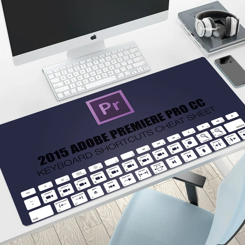 Keyboard Shortcuts Cheat Sheet Large Mouse Pad 500x1000mm Keyboard Mat Table Mat Big Office Carpert Non-slip  Desktop Mousepa