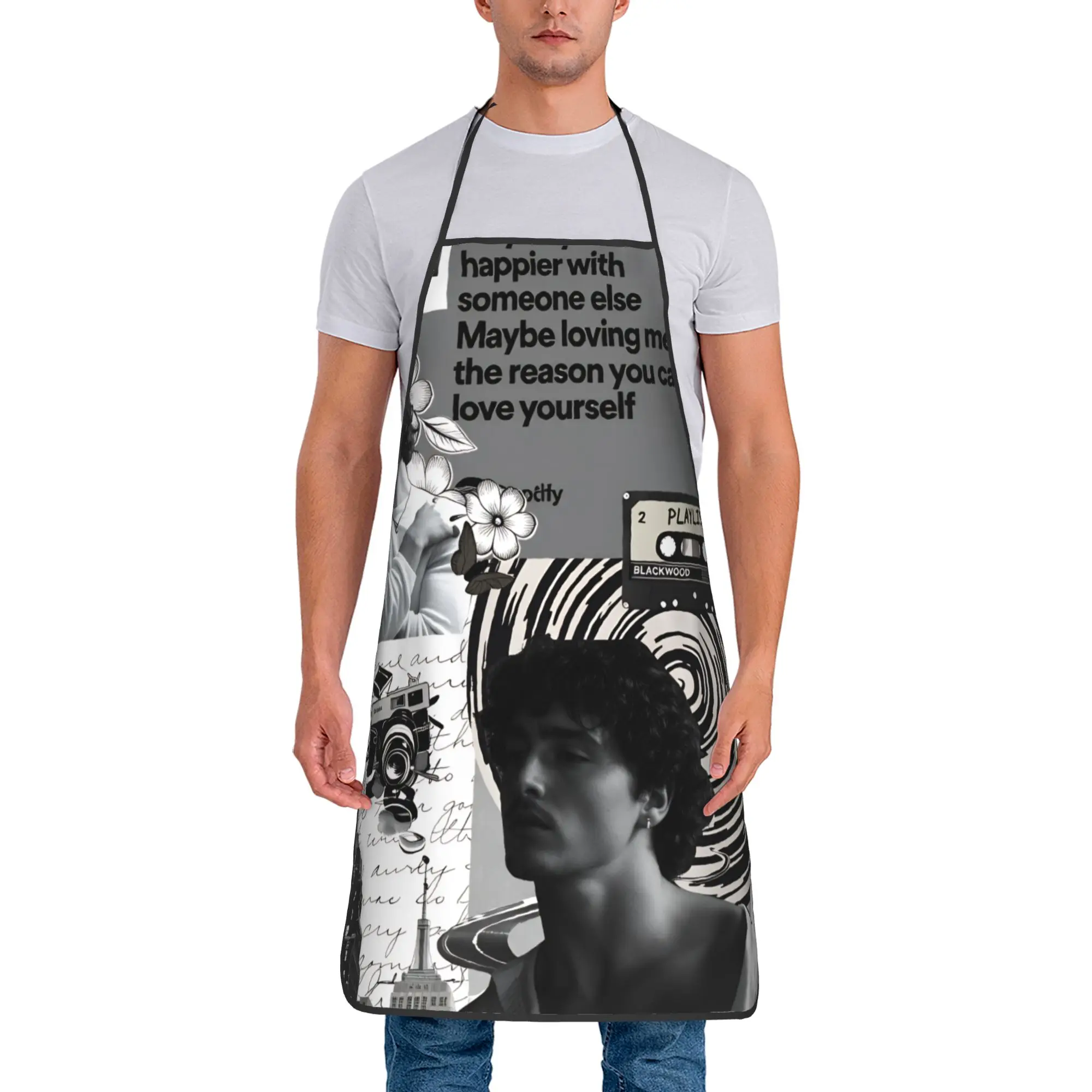 

Benson Boone American Singer Apron Household Manicure Kitchen Accessories Work Cute Aprons without Pocket