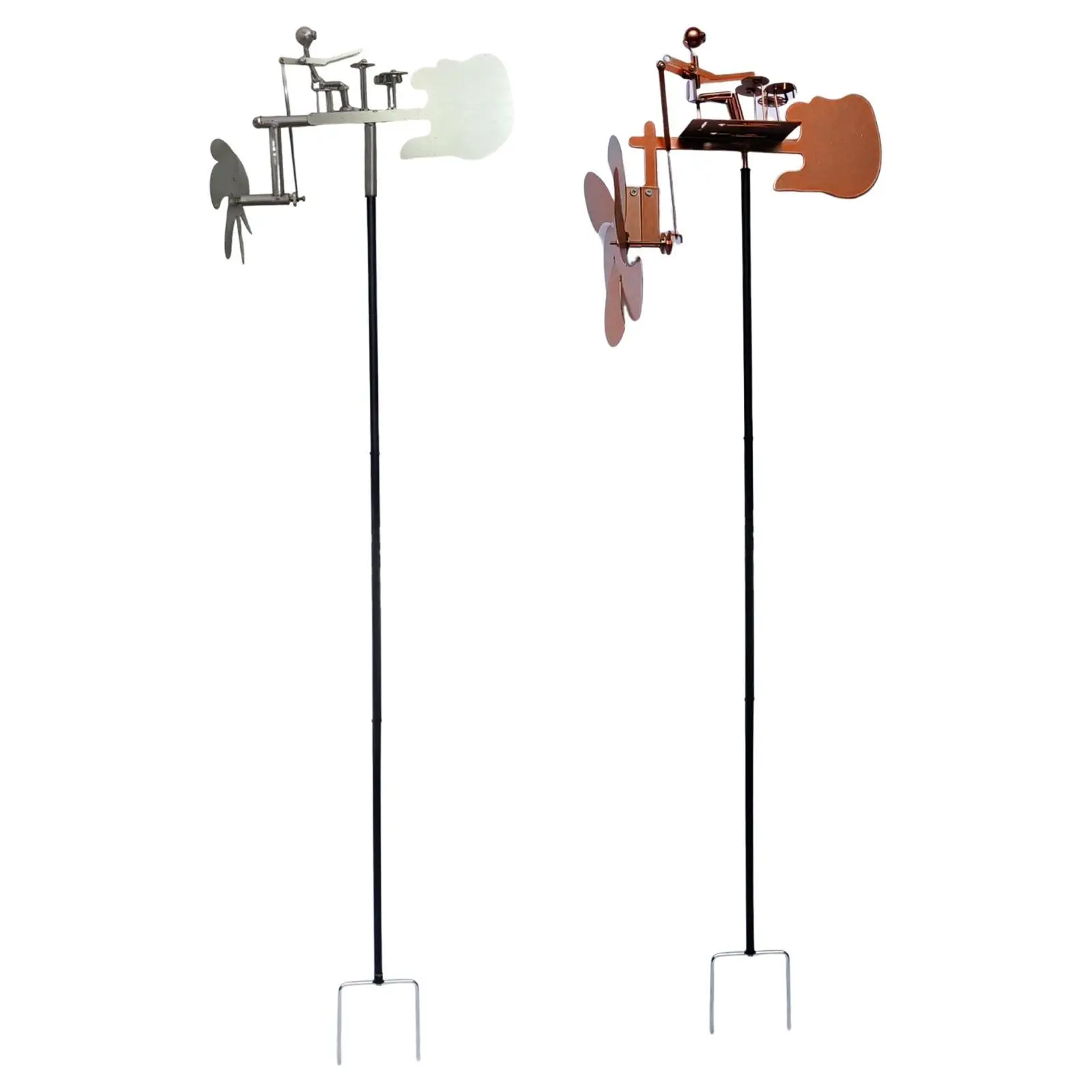 Yard Drummer Windmill Wind Sculpture Landscape Garden Wind Spinner