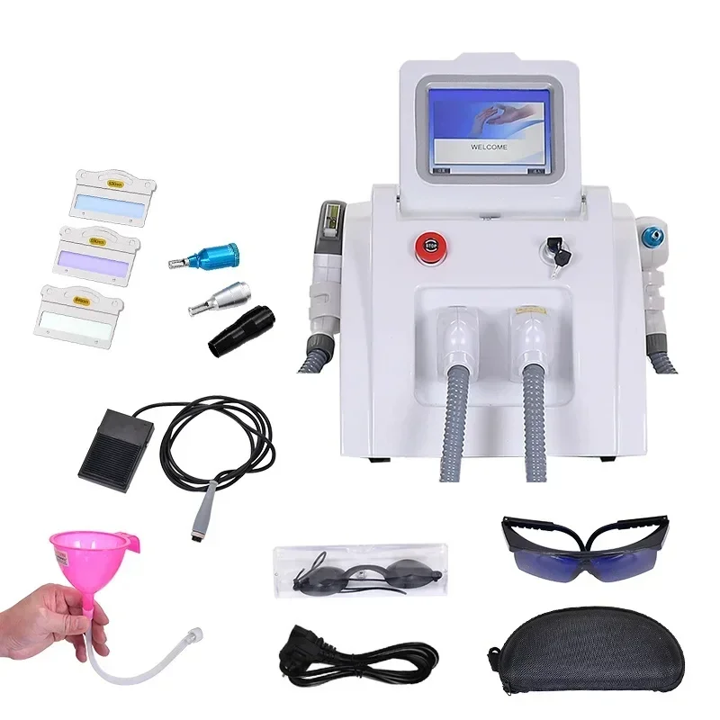 O multi dispositivo funcional portátil da remoção da tatuagem do cabelo, rejuvenescimento da pele, 2000W, 2 em 1, IPL, OPTA, luz de E, ND:YAG, 1064NM, 2024