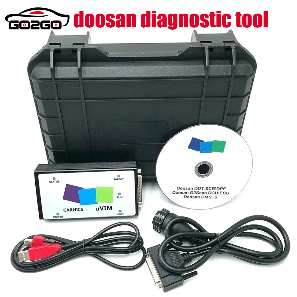 For Doosan Diagnostic Tool uvim Excavator Forklift Engine Fault Detector Interface DDT SCR DPF DCU ECU Scanner Fault Detection