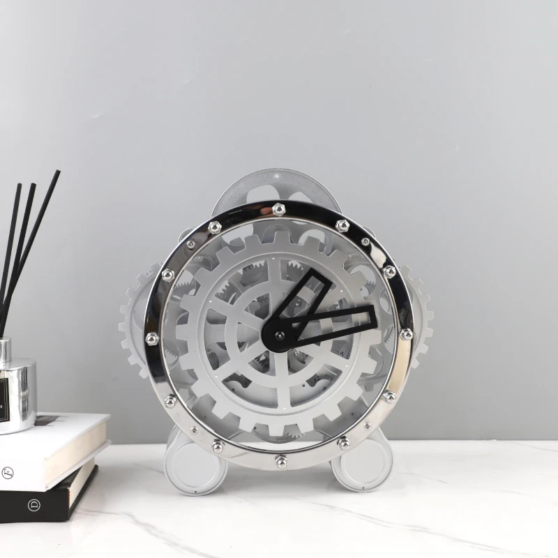 

Modern Minimalist High-end Mechanical Gear Seat Clock Art Clock Ornaments Home Decoration Gifts