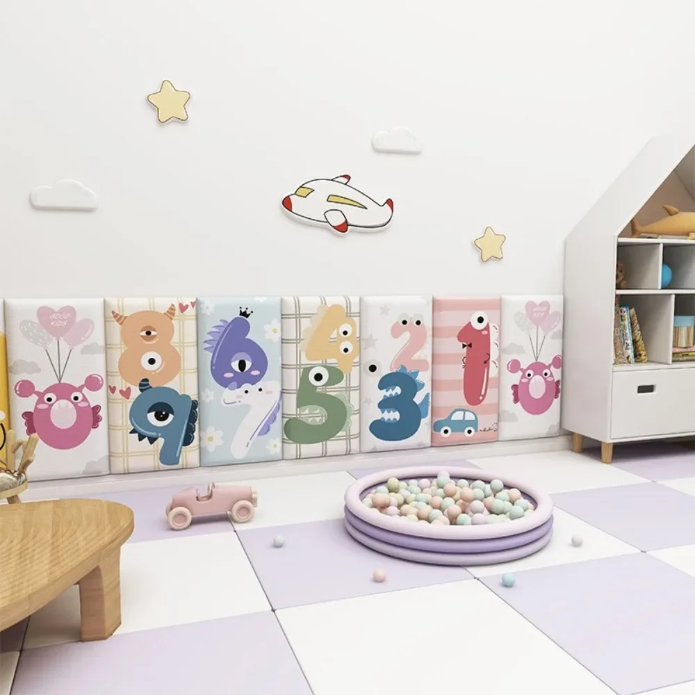 Children's Wall Soft Bag Wall Stickers Early Education Center Baby Bed Head Anti-collision paneles acusticos de pared Headboard