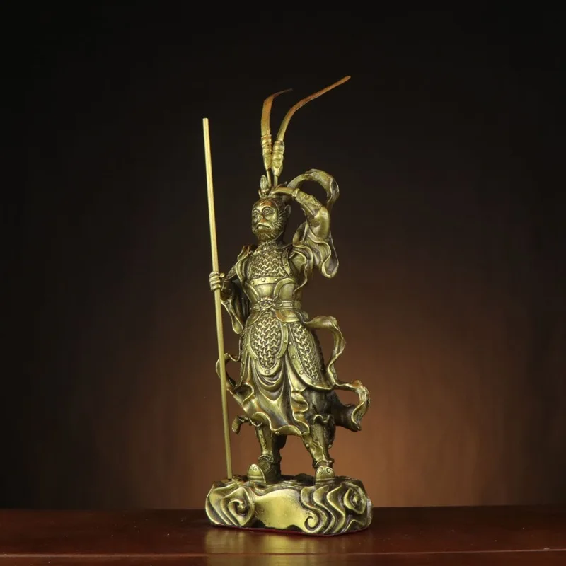 Bronze Sun Wukong, The Great Sage Beyond All Heels, Home Office Living Room Decorative Craft, Monkey King