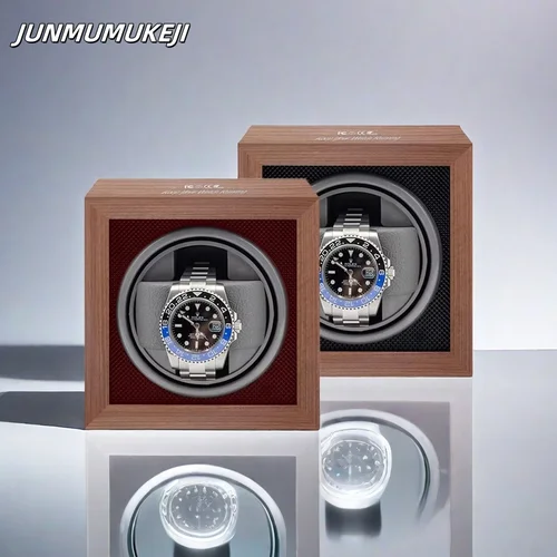 Bobinadora de reloj para relojes automáticos, alimentación Usb usada, Motor Mabuchi silencioso, reloj mecánico, caja de soporte giratoria eléctrica de madera