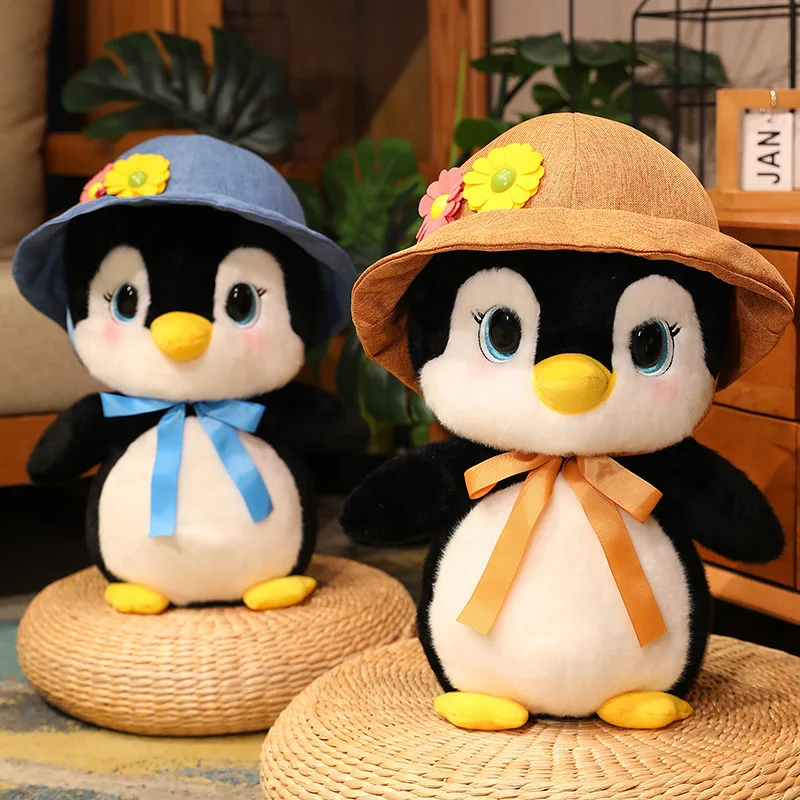 Kawaii-ペンギンのぬいぐるみ,ぬいぐるみ,かわいい動物のぬいぐるみ,柔らかいぬいぐるみ,ハグ,枕,赤ちゃんの子供と女の子,家の装飾