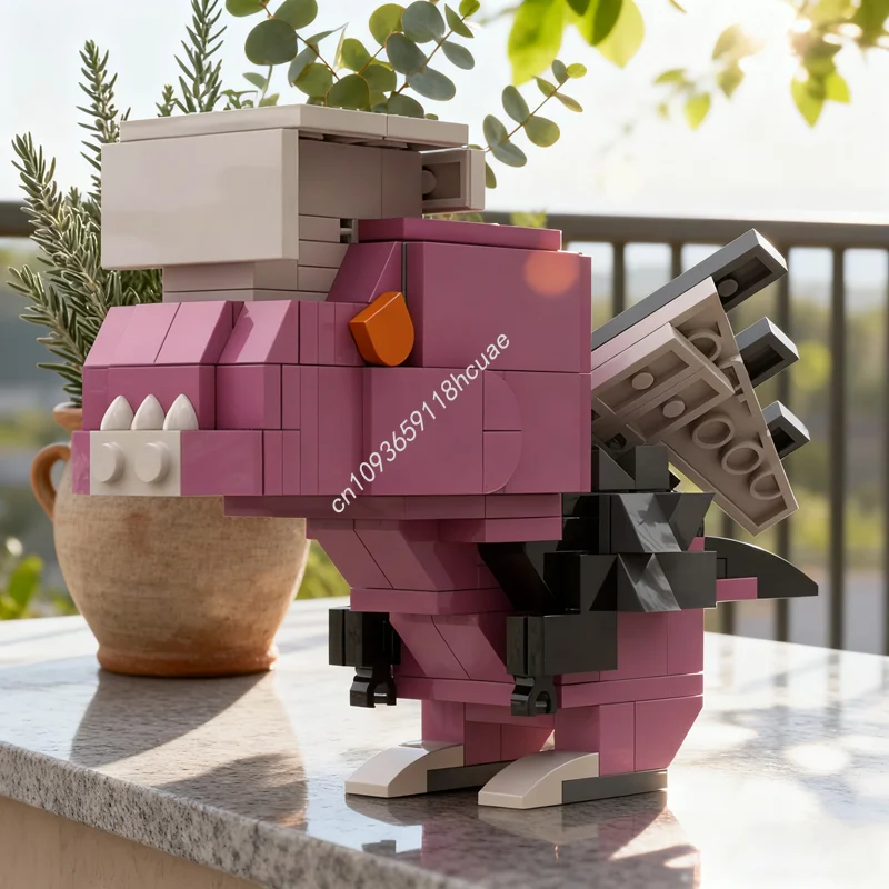 

162 шт. MOC Anjanath Monster Hunter World Модель Строительные блоки Игрушки Сборка Рождественские подарки DIY Творческое образование День рождения