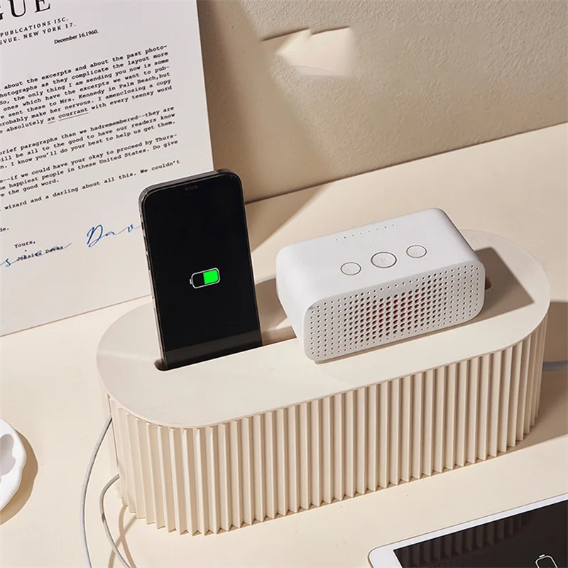 Nordische Steckdosen-Organizer-Box für Kabel und WLAN-Router, Armband-Design, Desktop-Datenkabelhalter, Steckdosenablage