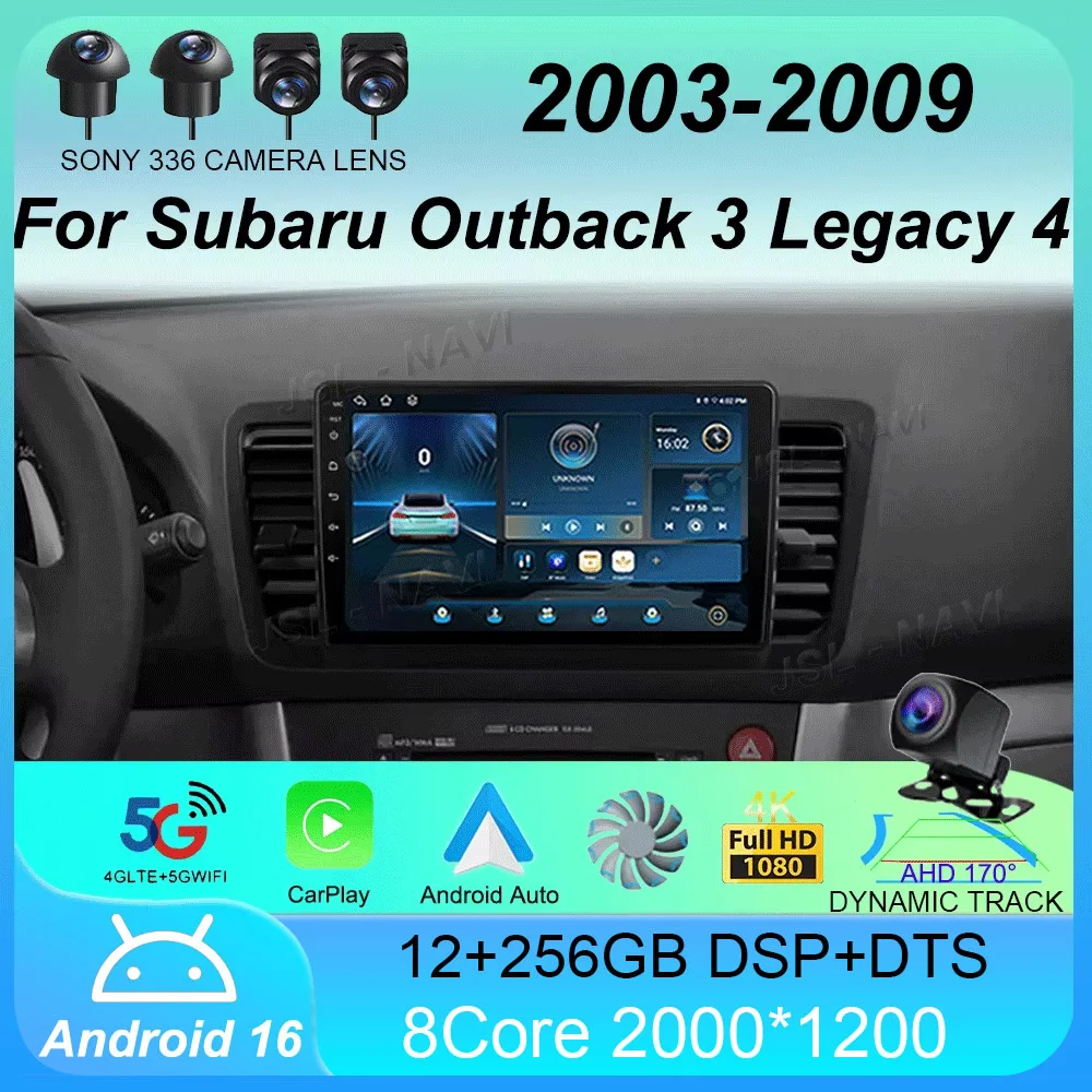 

Car Radio Android 16 For Subaru Outback 3 Legacy 4 2003 - 2009 Multimedia Video Player Navigation Stereo GPS No 2Din 2 Din DVD