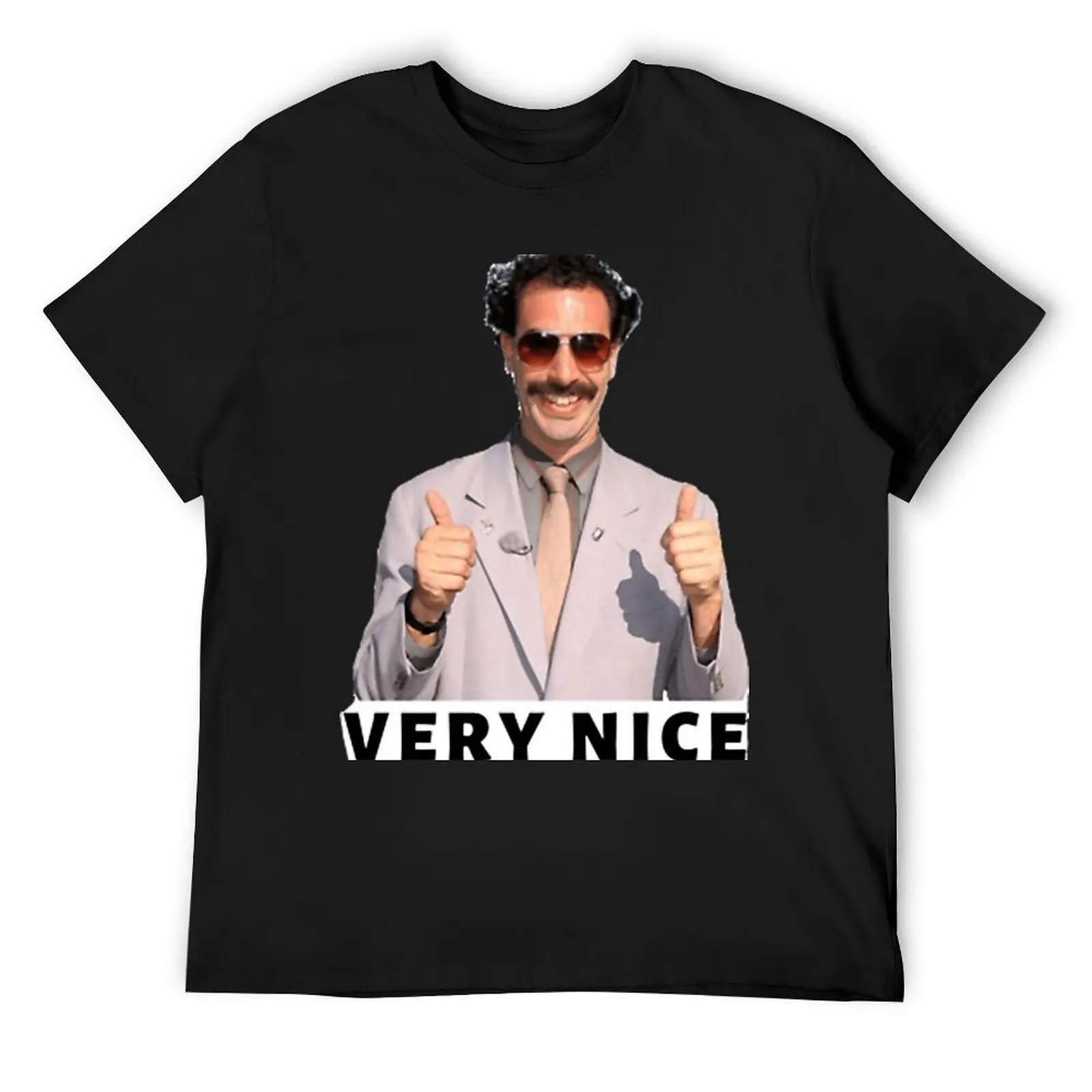 

Футболка Borat Very Nice, быстросохнущая корейская модная уличная одежда, персонализированные футболки для мужчин, хлопок