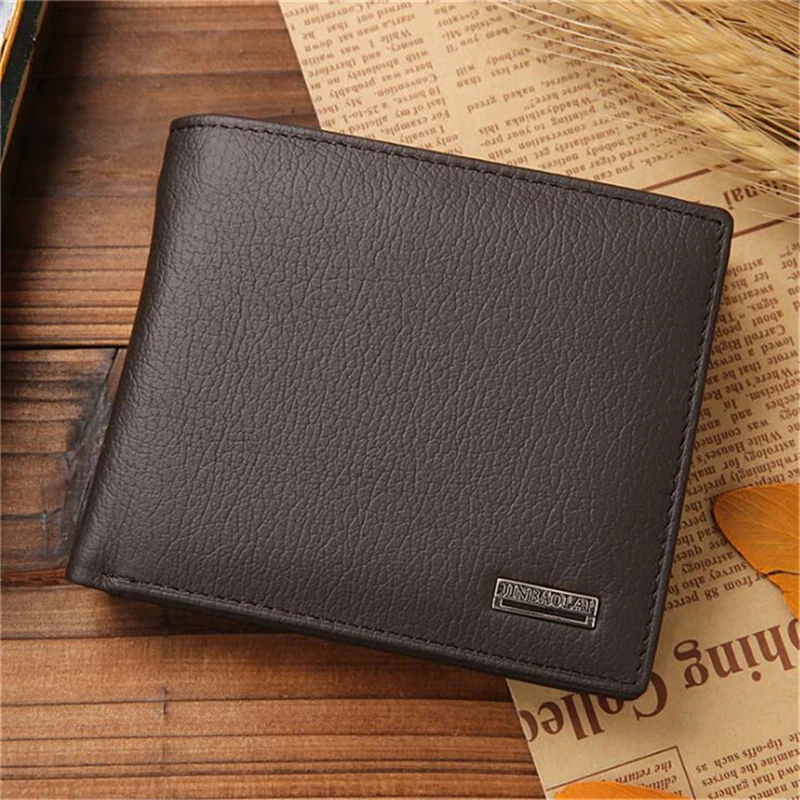 Short Men Wallets Slim Card Holder High Quality Male Purses PU Leather Small Coin Pocket Zipper Men's Wallet