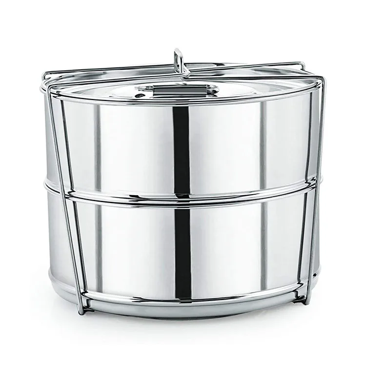 

304 Food Steamers Basket Stainless Steel Stackable Steamer Insert Pans for 6/8 Qt Pressure Cooker Pot Accessories