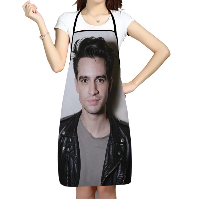 

Фартук Brendon Urie Panic, кухонные фартуки для женщин и мужчин, нагрудники для бытовой уборки, фартук для домашней кулинарии, фартук для маникюра