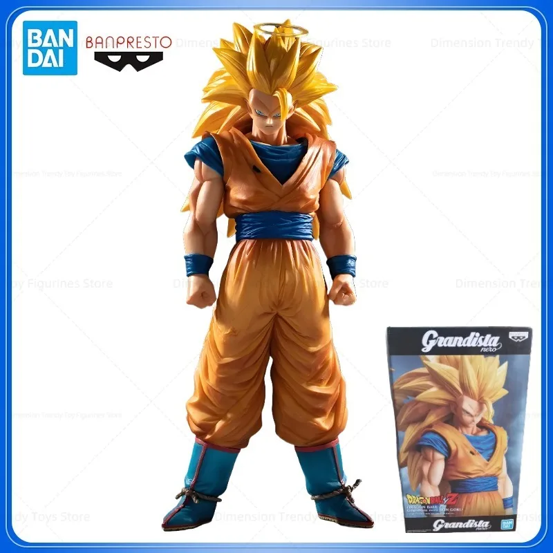 

In Stock Bandai Banpresto Grandista Anime Dragon Ball Son Goku Super Saiyan 28CM Action Figure PVC Boxed Model Toys Gift DT