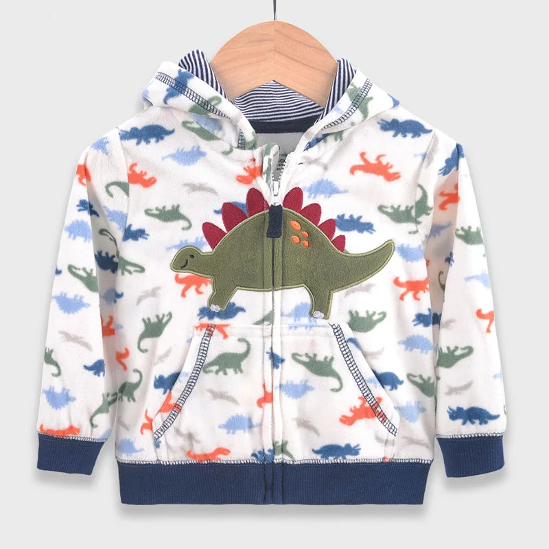 Toddler kids coats fleece boys jacket children clothes dinosaur girls clothes rainbow kids jacket baby girl coat spring autumn