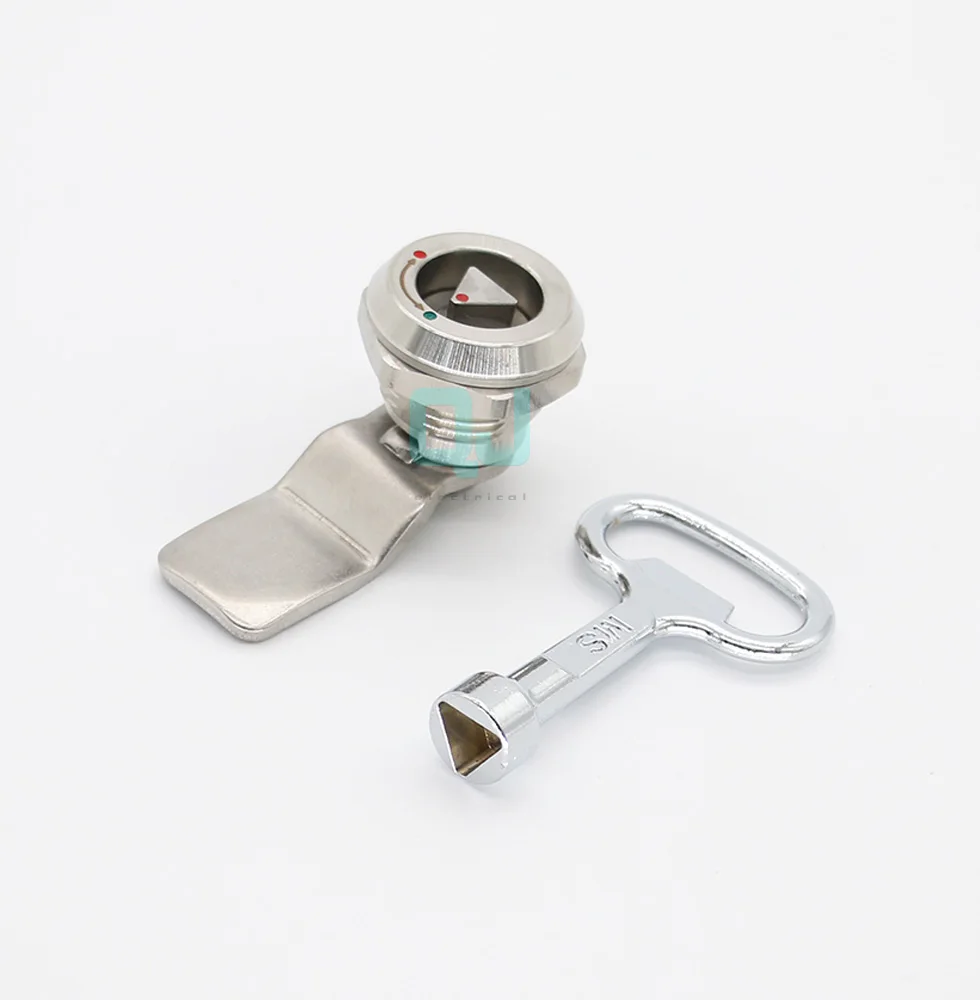 MS705 triangle four corner with red and green dot cylindrical lock high-speed train 304 stainless steel lock