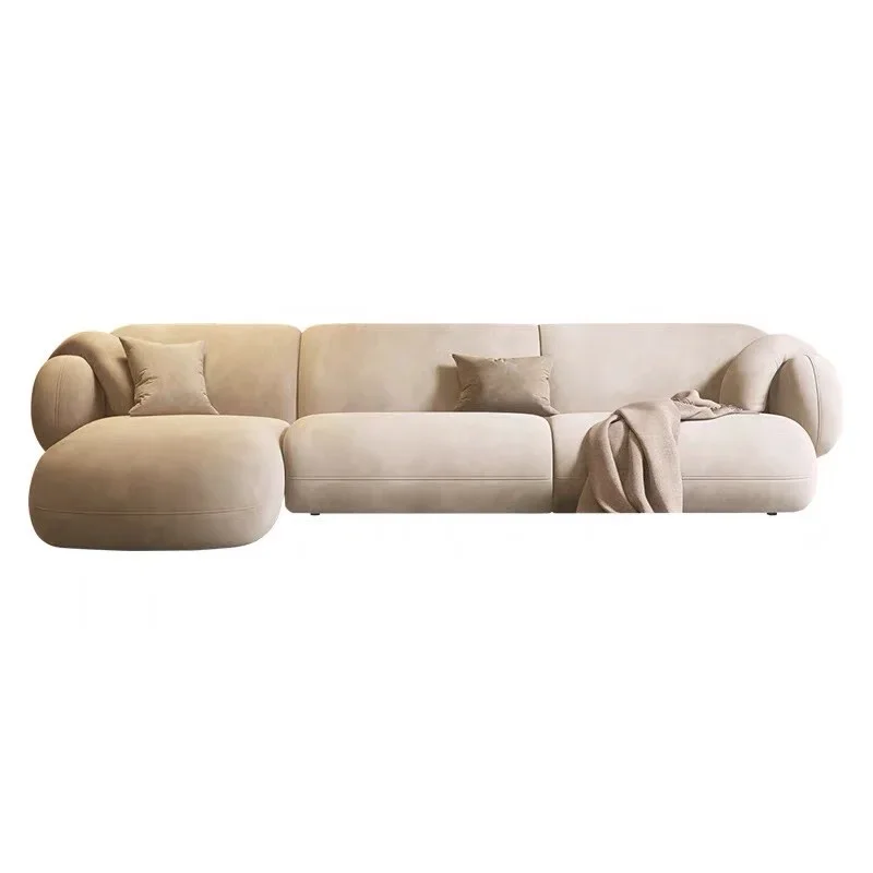 new style sofa modern simple Nordic fabric corner small apartment living room French sofa