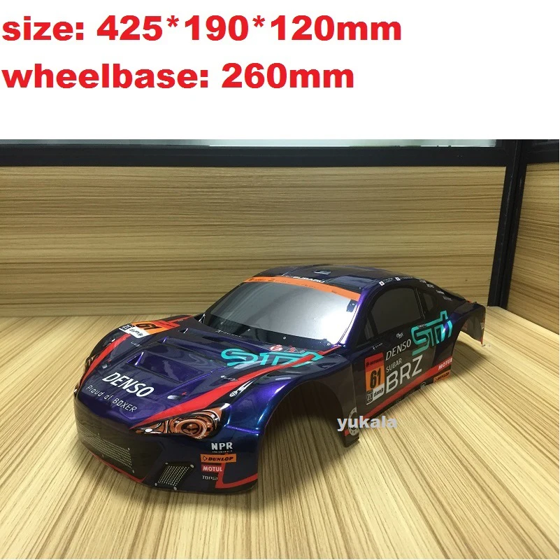 2022 Newest 1/10 RC Touring Drift Car Body Shell Painting Body Case Frame Fit For 260mm Wheelbase