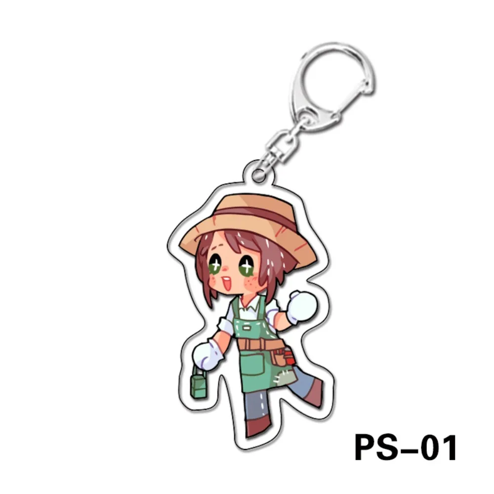 Fashion Anime Game Identity V Acrylic Keychain Psychologist Patient Couple Cartoon Figures Key Chain Jewelry Friends Gift