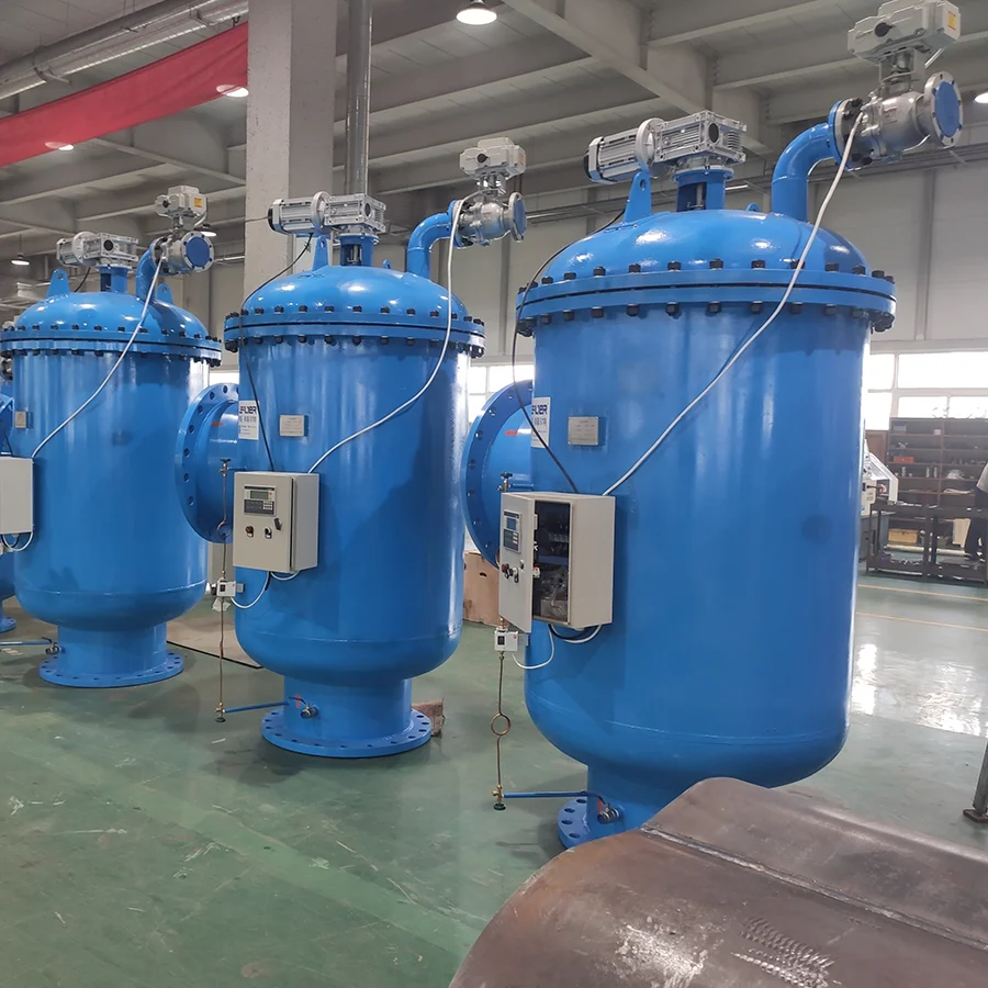 Water consumption Self-cleaning carbon steel water filter Automatic backwash water filter