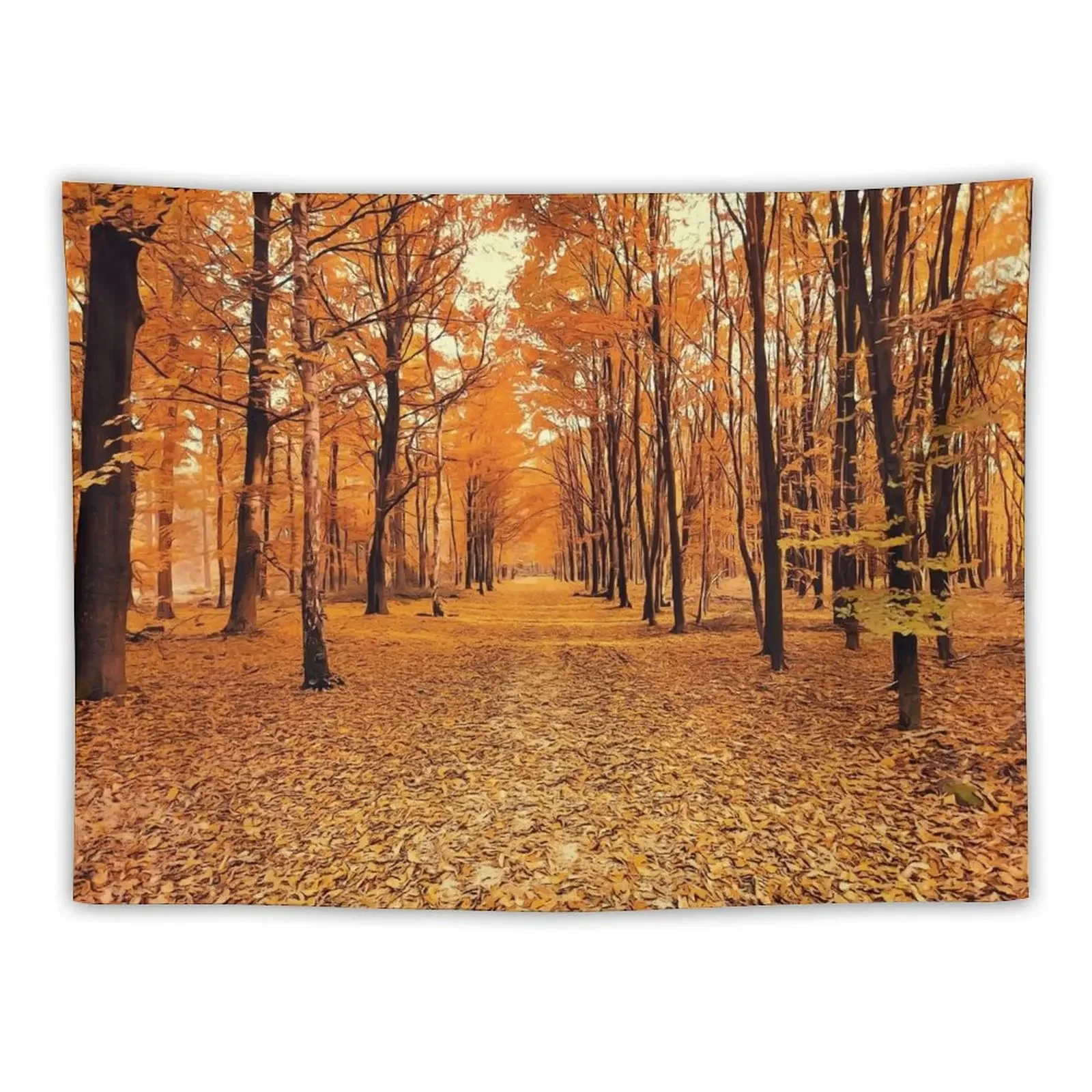 

Landscape Forest Trail Autumn Tapestry Decorative Paintings Wall Decoration Items Korean Room Decor Decoration Bedroom Tapestry