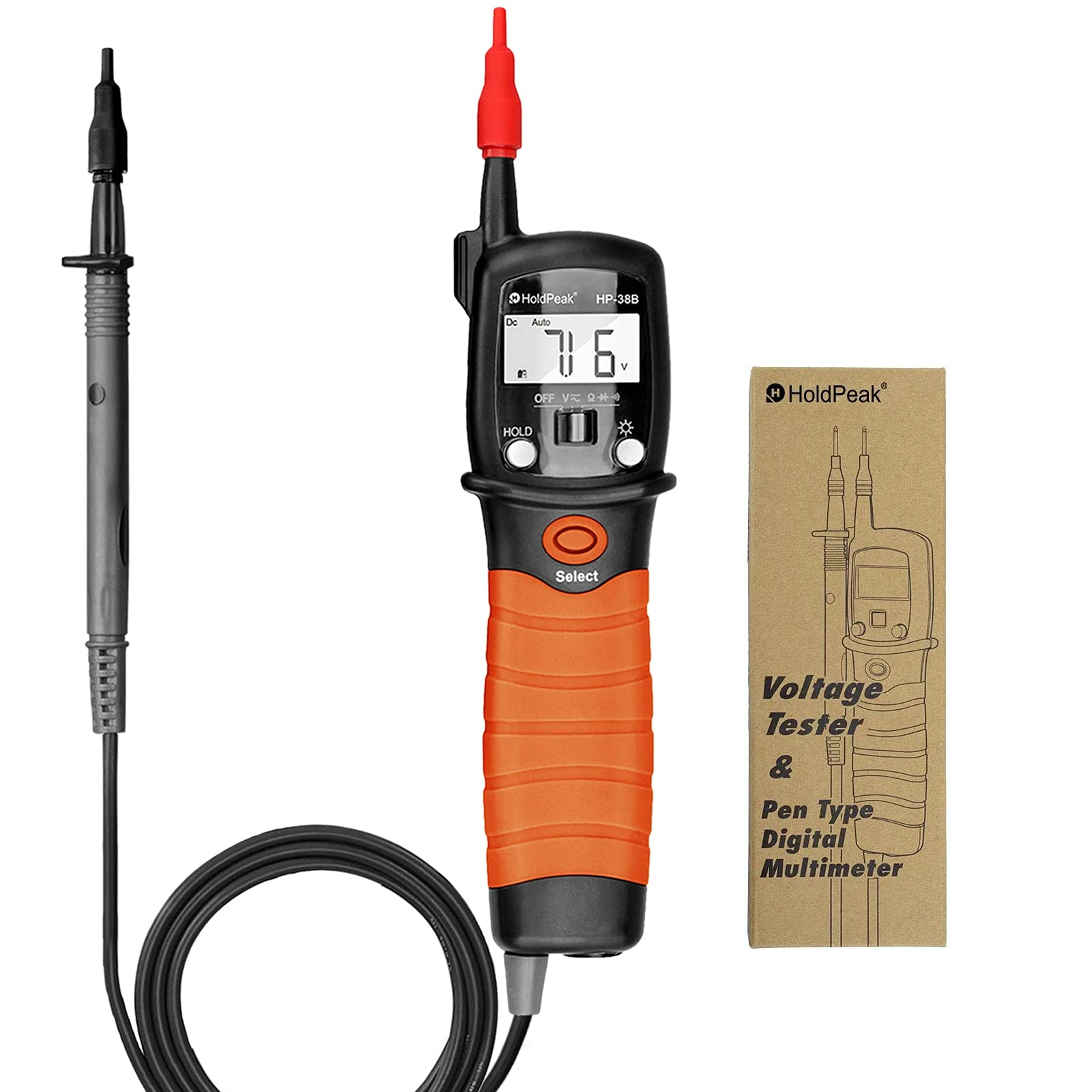 

Digital Pen Multimeter Voltmeter Continuity Tester AC DC 600V Voltage Tester Multi Tester Meter with Auto Range Measures Voltage