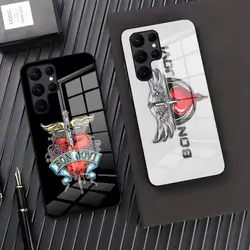 B-Bon Jovi Band Phone Case For Samsung S24 S23 S21 S20 S22 A24 A34 A54 A53 M54 Note 20 Ultra Plus 2024 Glass Cover