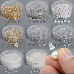 Soft Silicone Rubber Earring Back Stoppers Sets 12 Styles Anti-lost Anti-skid Fall Ear Plug DIY Jewelry Finding Making Accessory